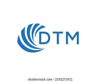 Dtm Letter Logo Design On White Stock Vector (Royalty Free) 2192271911 ...