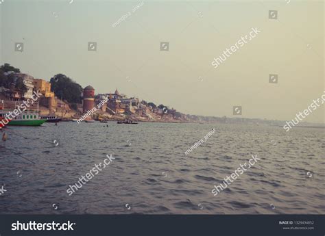 Full View Varanasi Ghat Stock Photo 1329434852 | Shutterstock