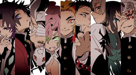 #Anime Demon Slayer: Kimetsu no Yaiba Giyuu Tomioka Gyomei Himejima Kyojuro Rengoku Mitsuri ...