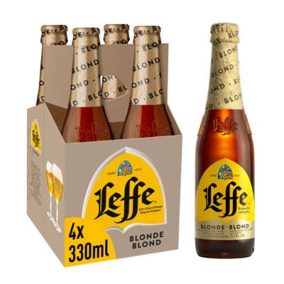 Leffe Blonde Abbey Beer Bottles 4 x 330ml : My Supermarket Compare