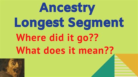 Ancestry Centimorgans and Segments (and Longest Segments) – Data Mining DNA