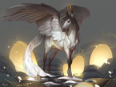 wallpaper pegasus, wings, horns, fantasy HD : Widescreen : High ...