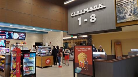 Kirkland, WA USA - Circa October 2021: View of the Interior of a Cinemark Movie Theater ...