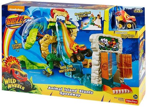 Blaze Animal Island Stunts Speedway Play Set