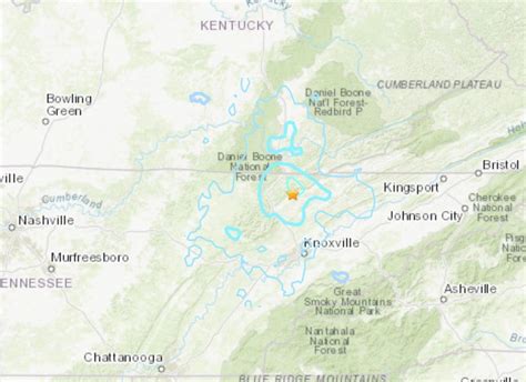 M3.8 earthquake rattles East Tennessee and southern Kentucky - Seventh strongest quake in East ...