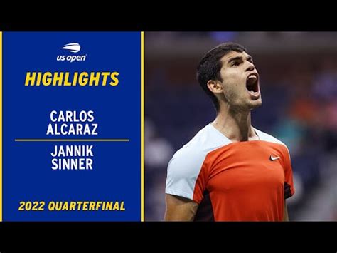 Carlos Alcaraz vs. Jannik Sinner Highlights | 2022 US Open Quarterfinal ...