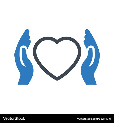 Palliative care icon Royalty Free Vector Image