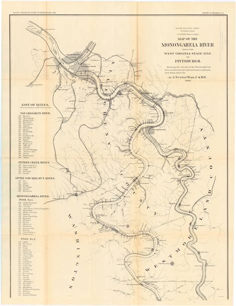 Allegheny And Monongahela River Map