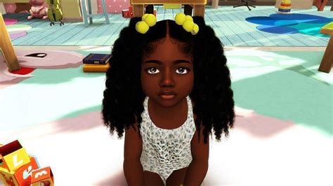 HBCU Black Girl | Toddler hair sims 4, Sims 4 children, Sims 4 black hair