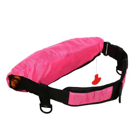 Inflatable waist belt pack life jacket lifejacket vest adult automatic ...