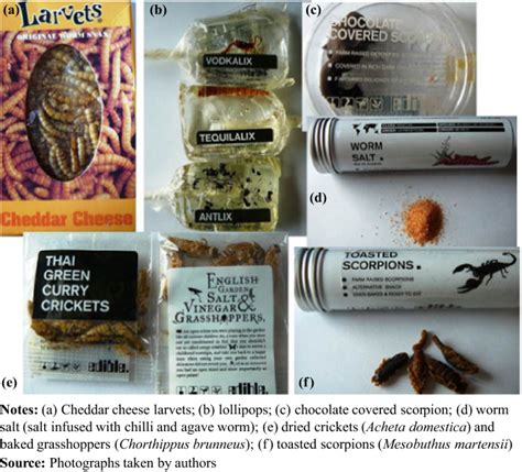 Examples of insect-based food: insects on sale on-line and shown to the ...