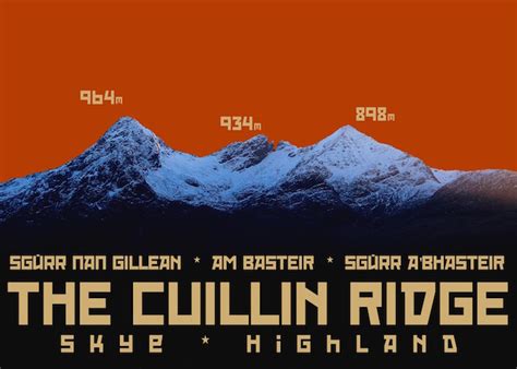 Cuillin Ridge poster