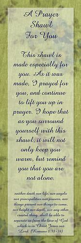 Prayer shawl sayings