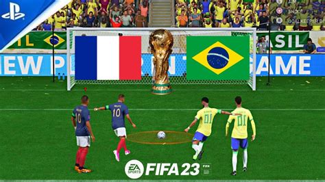 FIFA 23 MBAPPE V NEYMAR FIFA WORLD CUP FINAL PENALTY SHOOTOUT - YouTube