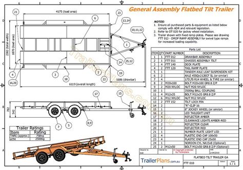 plan de remorque payant(50$ en moyene) Tilt Trailer, Car Hauler Trailer, Diy Camper Trailer ...