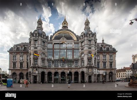 Antwerp Central Railway Station. Antwerpen-Centraal. Belgium Stock ...