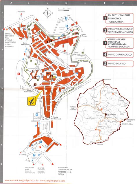 San Gimignano Map - San Gimignano • mappery