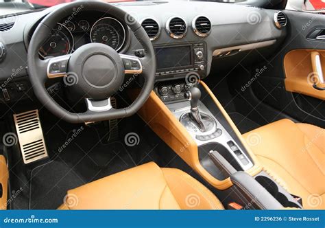 Sports Car Interior stock photo. Image of modern, leather - 2296236