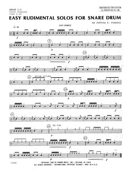 Easy Rudimental Solos For Snare Drum By - Digital Sheet Music For ...