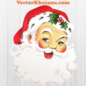 Red Santa Claus Smile PNG | Santa Claus Christmas Sublimation