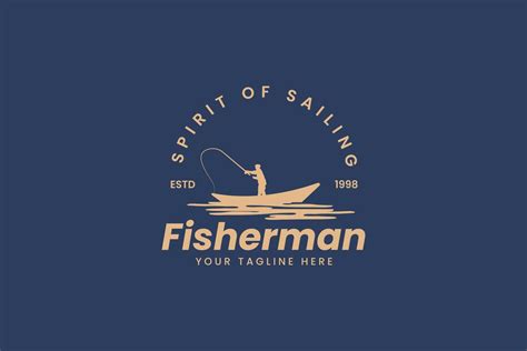 fisherman logo vector icon illustration 40300095 Vector Art at Vecteezy