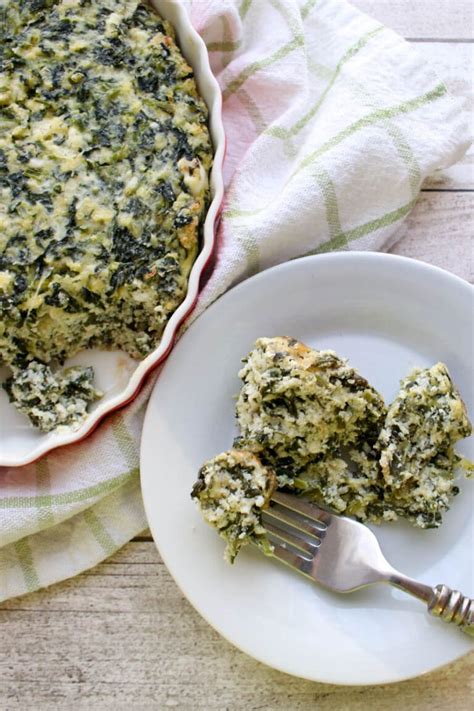 Crustless Spinach Pie - Greek Spanakopita - Krazy Kitchen Mom