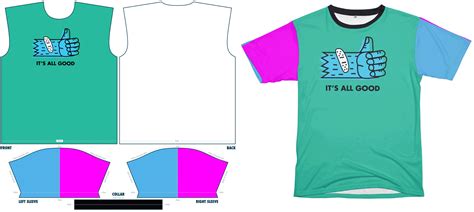T Shirt Template For Sublimation