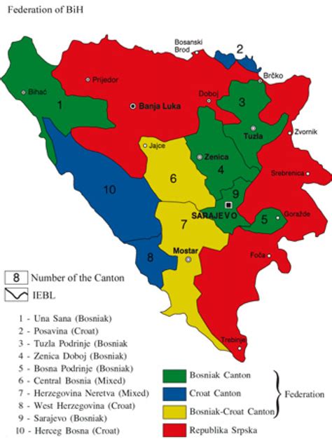 Bosnian War Map