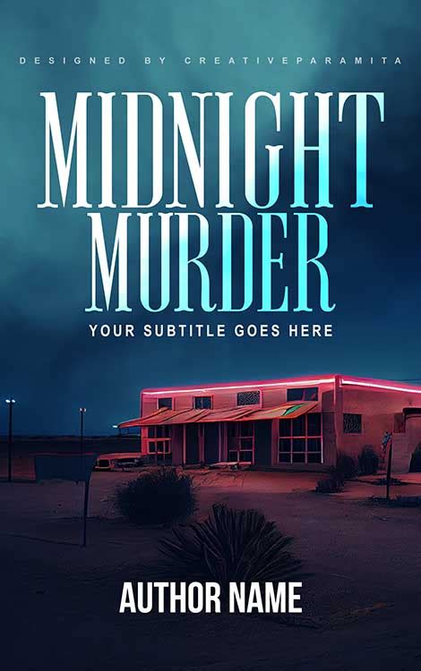 Midnight murder Premade book cover