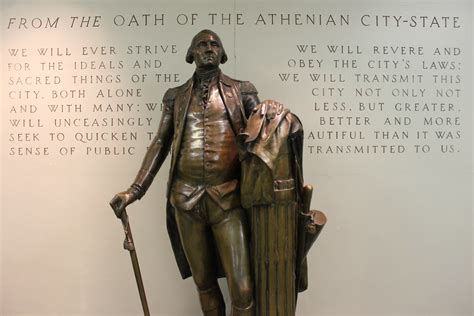 Washington statue and Athenian Oath, Maxwell School, Syrac… | Flickr