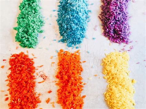 How To Dye Rice For Sensory Play Activities