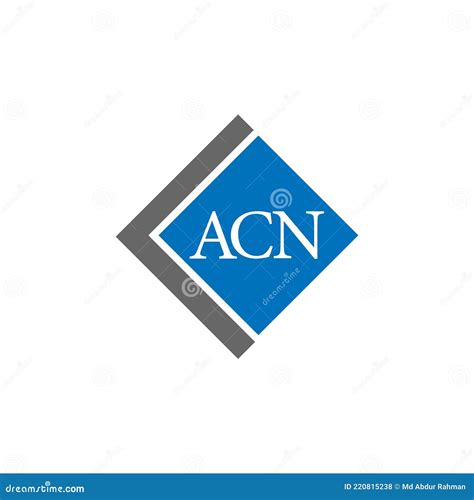 ACN Letter Logo Design on White Background. ACN Creative Initials ...