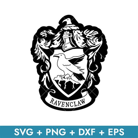 Ravenclaw Crest Outline Svg, Harry Potter House Crest Svg, S | Inspire Uplift