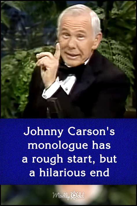 Johnny Carson’s monologue has a rough start, but a hilarious end ...