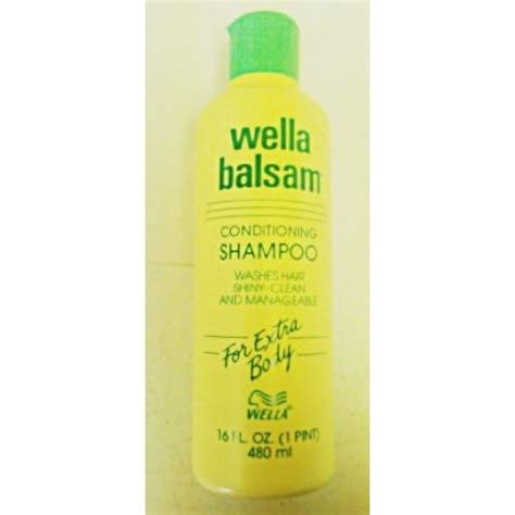 Amazon.com : Wella Balsam Conditioning Shampoo For Extra Body 16 Oz. : Shampoo Plus Conditioners ...