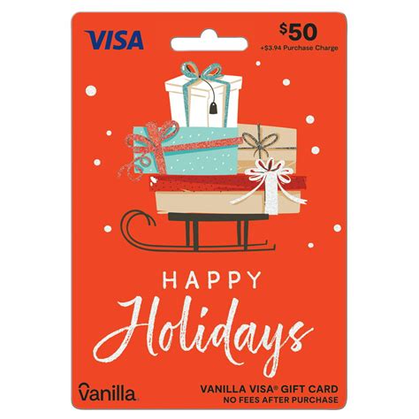 $50 Vanilla Visa® Gift Card - Holiday - Walmart.com - Walmart.com