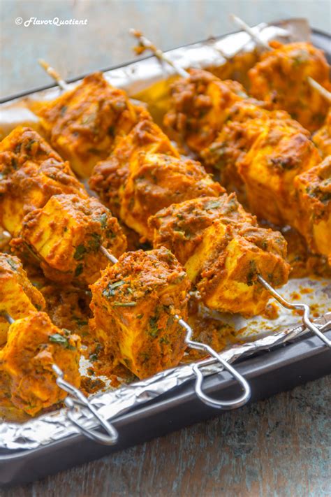 Garlicy Paneer Tikka | Paneer Tikka Recipe with a Twist - Flavor Quotient