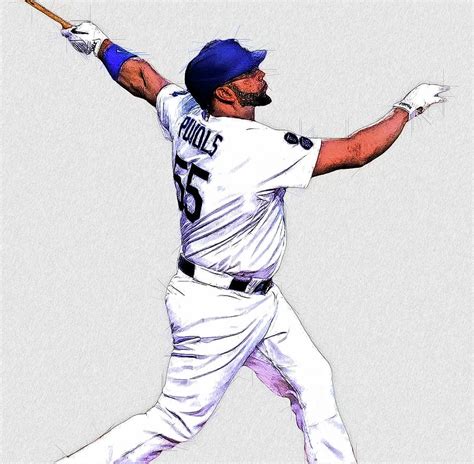 Albert Pujols - 1B - Las Angeles Dodgers Digital Art by Bob Smerecki - Fine Art America