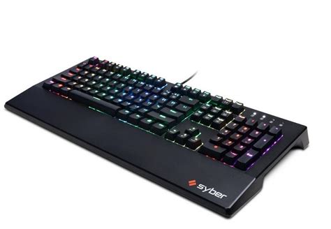 CyberPowerPC Syber K1 SKMB204 RGB Mechanical Gaming Keyboard with Kontact Black (Linear ...