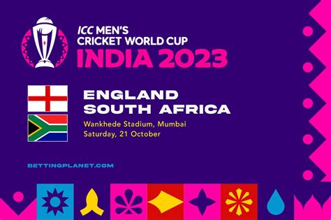 England vs South Africa Cricket World Cup Betting Picks & Odds