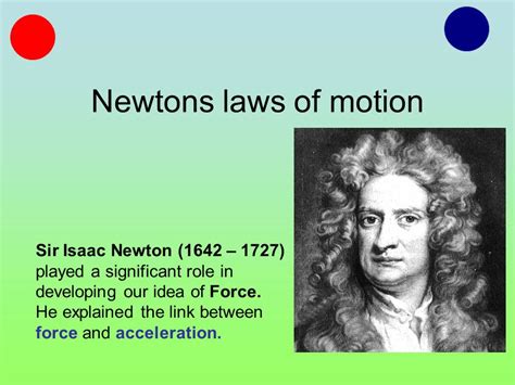 Isaac Newton Laws Of Motion