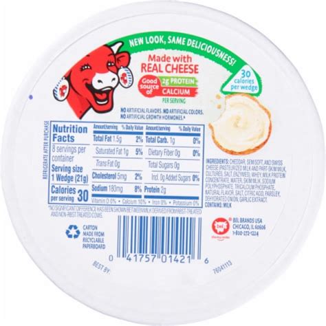 The Laughing Cow Creamy Garlic & Herb Cheese Spread, 8 ct / 6 oz - Pick ‘n Save