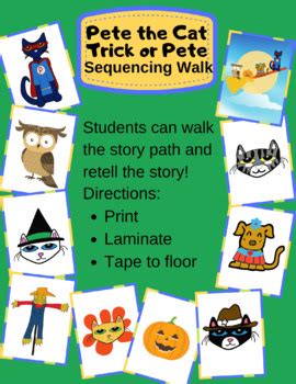 Pete the Cat: Trick or Pete Sequencing Walk by Teach like a Princess LLC