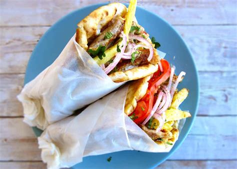 Greek Marinated Pork Gyros Recipe With Homemade Tzatziki - Real Greek ...