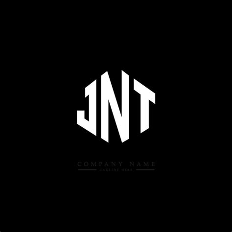 JNT letter logo design with polygon shape. JNT polygon and cube shape ...