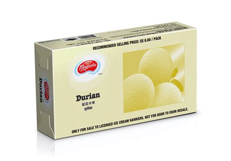 Magnolia Durian Hawker Pack Ice Cream (1L) | Chip Guan Heng