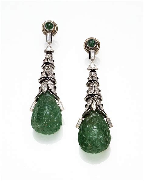 Cartier Paris Art Deco Emerald Onyx Diamond Earrings 1924 … | Flickr