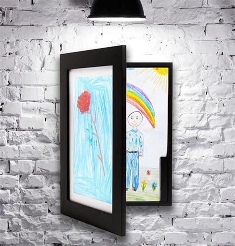 Amazon.com - Kenley Children's Artwork Frame - Wall Mounted Display ...