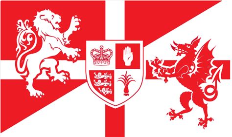 Flag of the United Kingdom of England and Wales. : r/vexillology