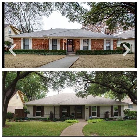 1970's Ranch - before and after! | Exterior house remodel, Ranch house exterior, Ranch house remodel
